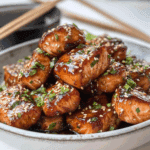 Best Crispy Honey Garlic Salmon Bites Recipe