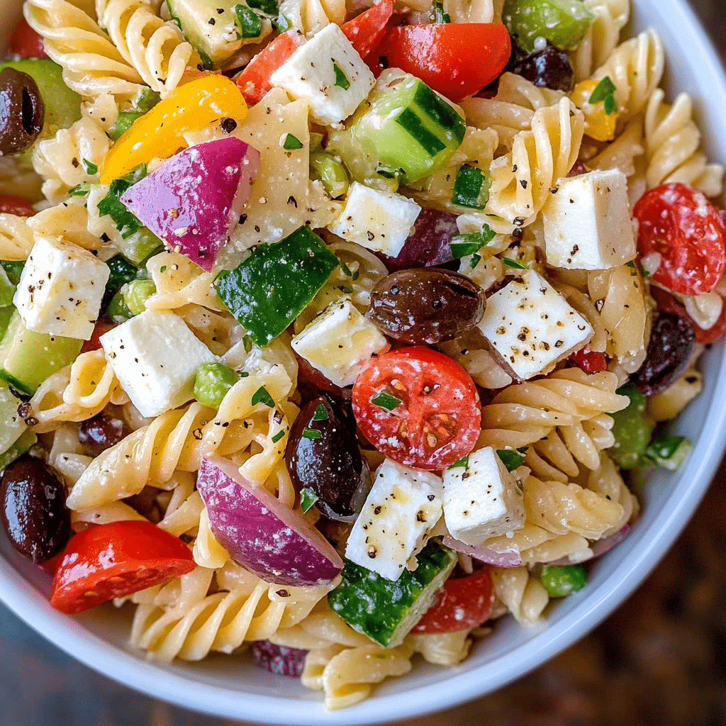 Best Greek Pasta Salad Recipe