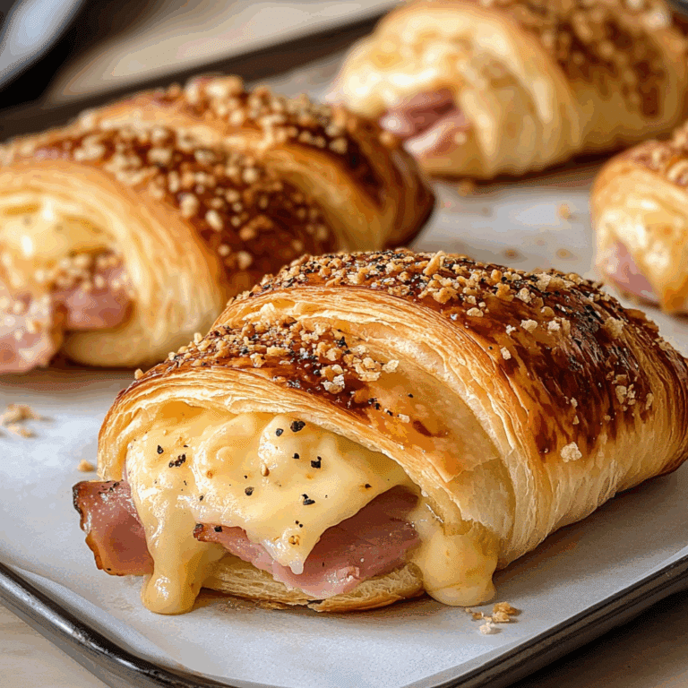 Buttery Ham and Cheese Croissant