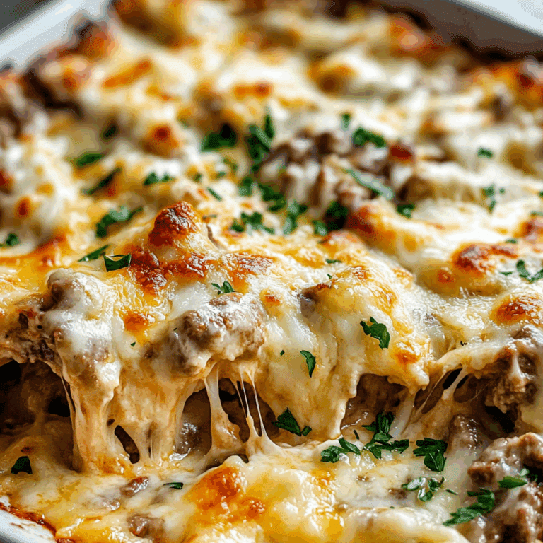 Cheesy Low Carb Philly Cheesesteak Casserole