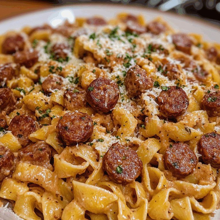 Delicious Creamy Smoked Sausage Pasta Recipe