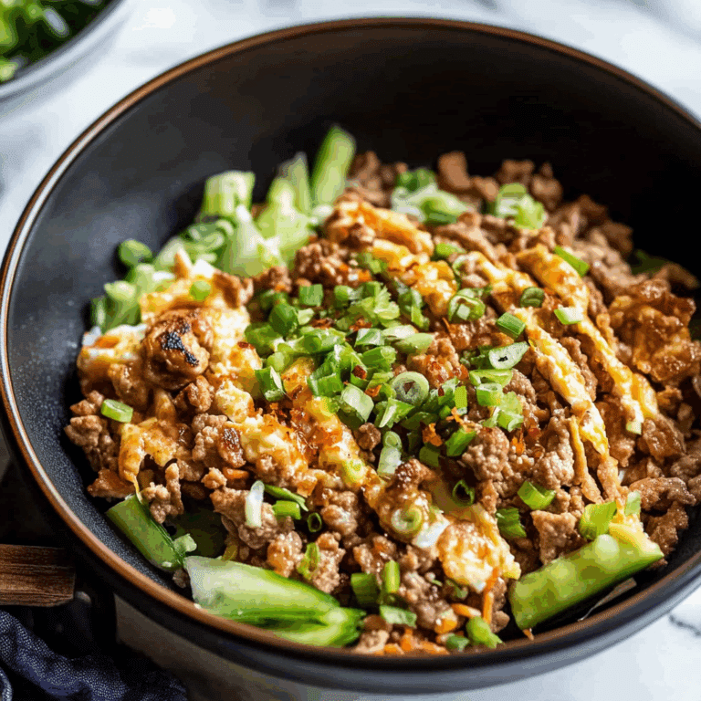 Easy High Protein Egg Roll in a Bowl Recipe