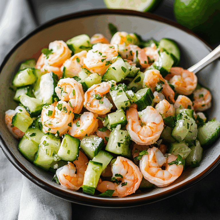 Fresh Cucumber Shrimp Salad Recipe