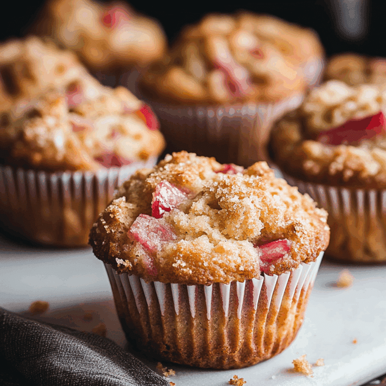 Moist Rhubarb Muffins Recipe