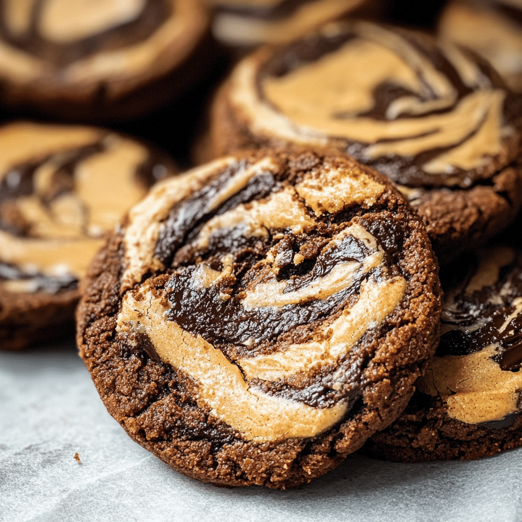 Peanut Butter Brownie Swirl Cookies