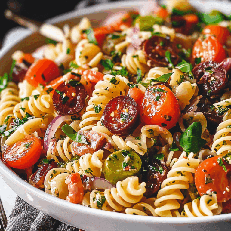 Quick Pasta Salad with Italian Dressing Recipe