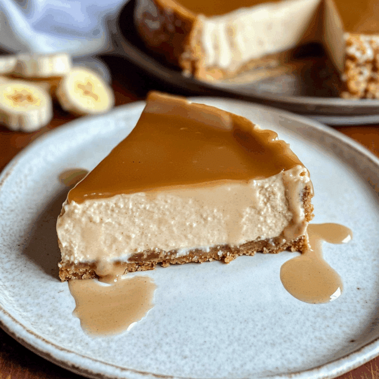 4 Ingredient Banana Greek Yogurt Cheesecake
