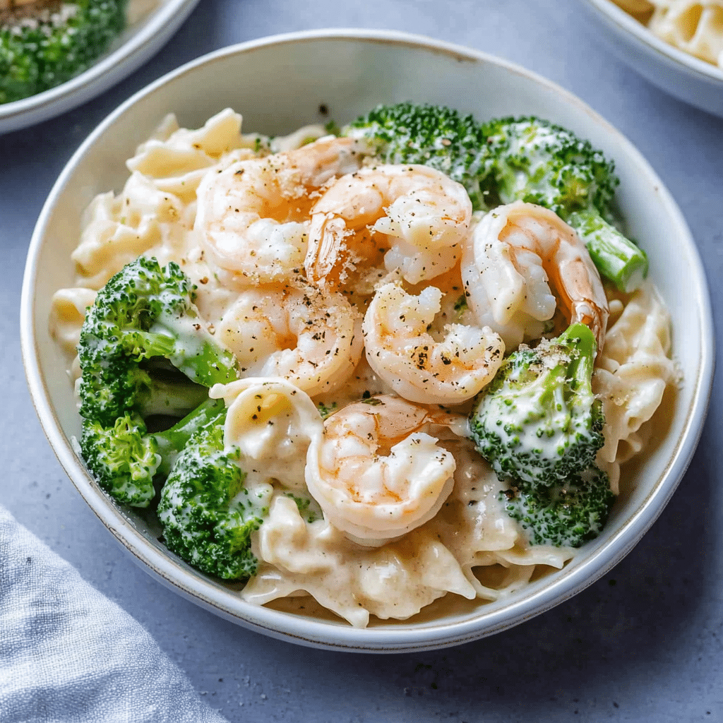 Broccoli Shrimp Alfredo