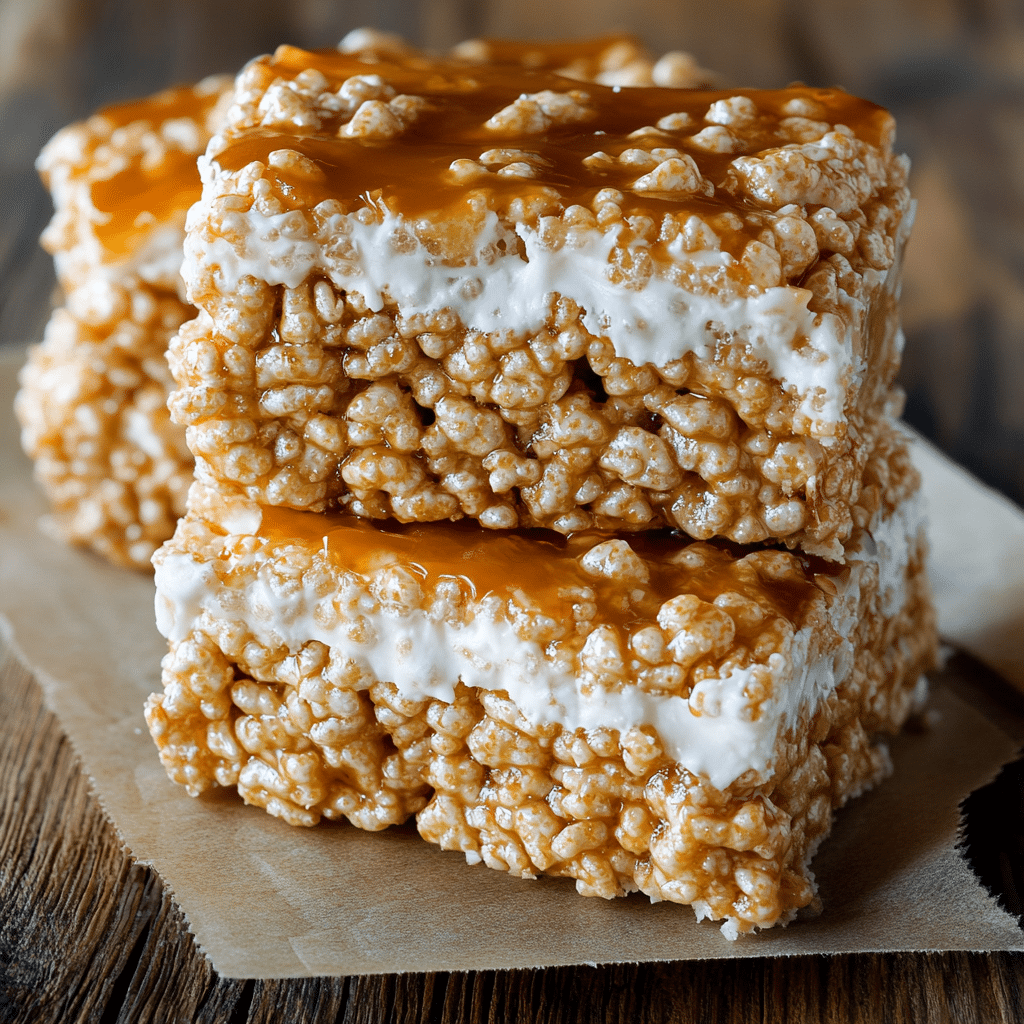 Brown Butter Dulce de Leche Rice Krispie Treats