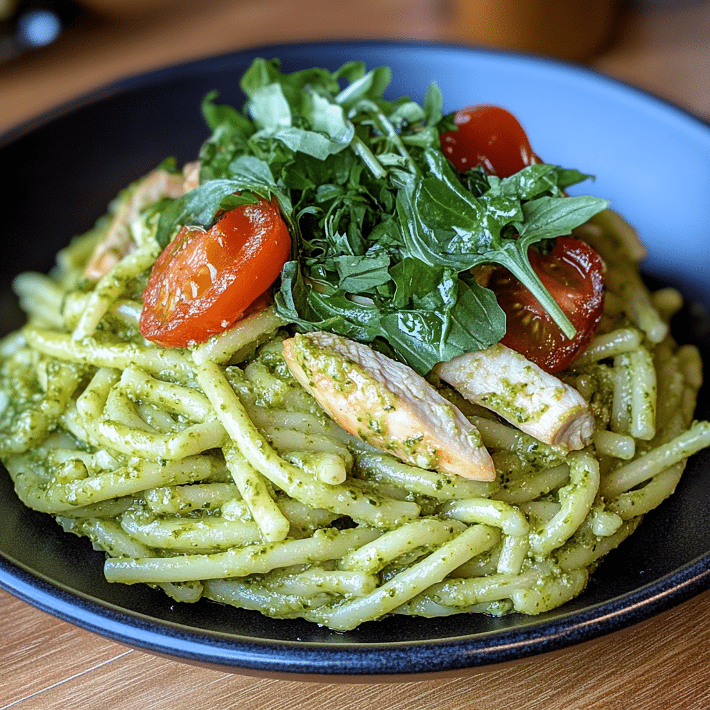 Creamy Chicken Pesto Pasta