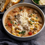 Creamy Parmesan Italian Sausage Soup
