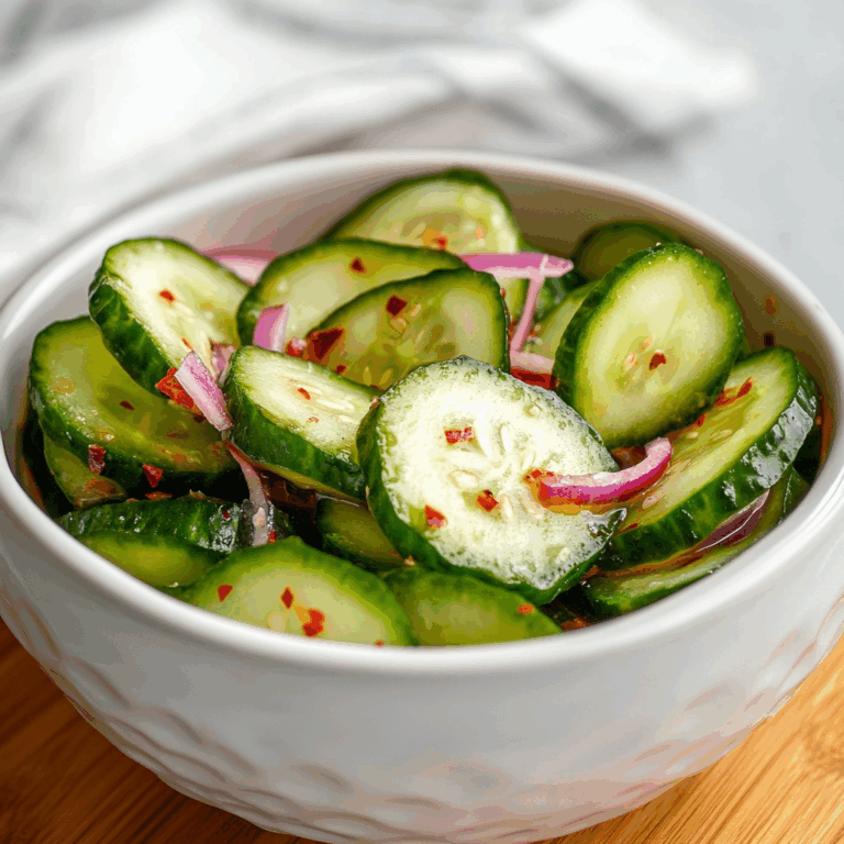 Fresh Pickled Cucumber Salad