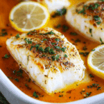 Healthy Lemon Butter Baked Cod