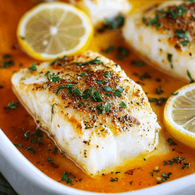 Healthy Lemon Butter Baked Cod