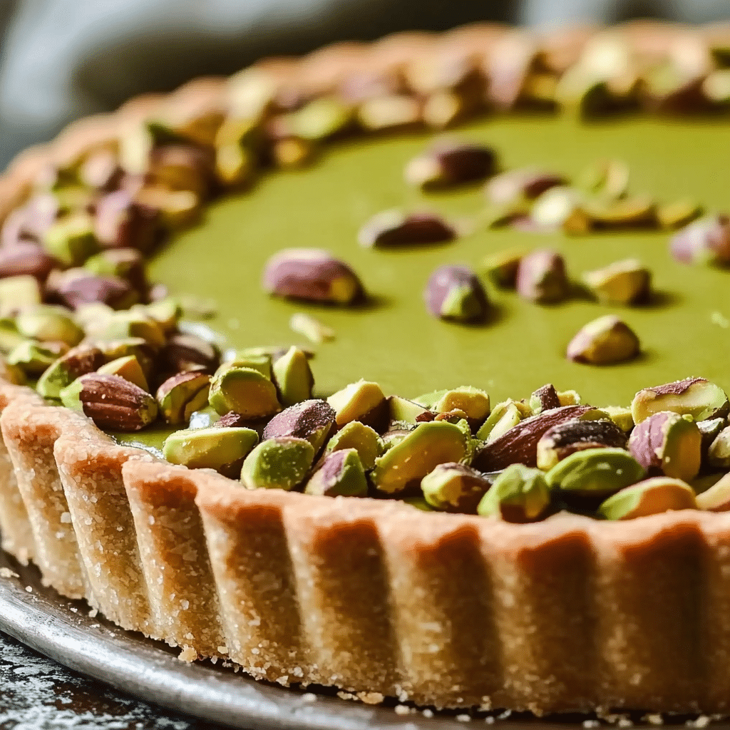Irresistible Pistachio Tart with Creamy Pistachio Paste