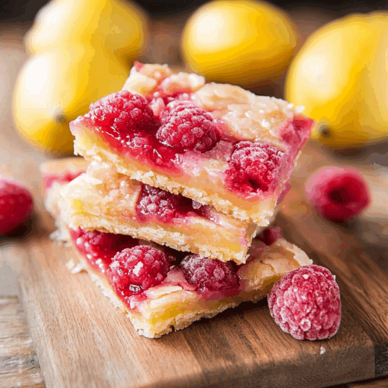 Raspberry Lemon Tart Bars
