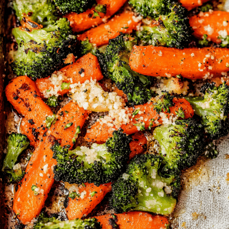 Roasted Broccoli and Carrots