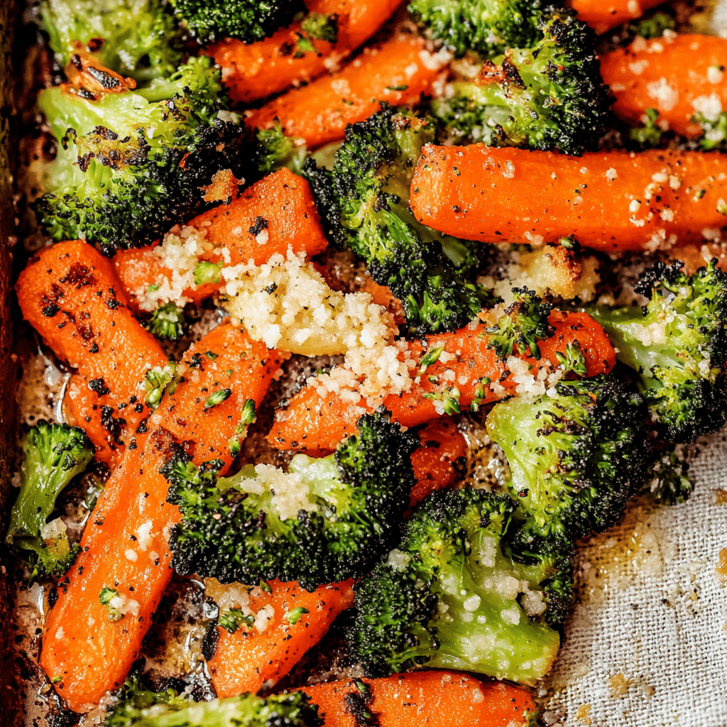 Roasted Broccoli and Carrots