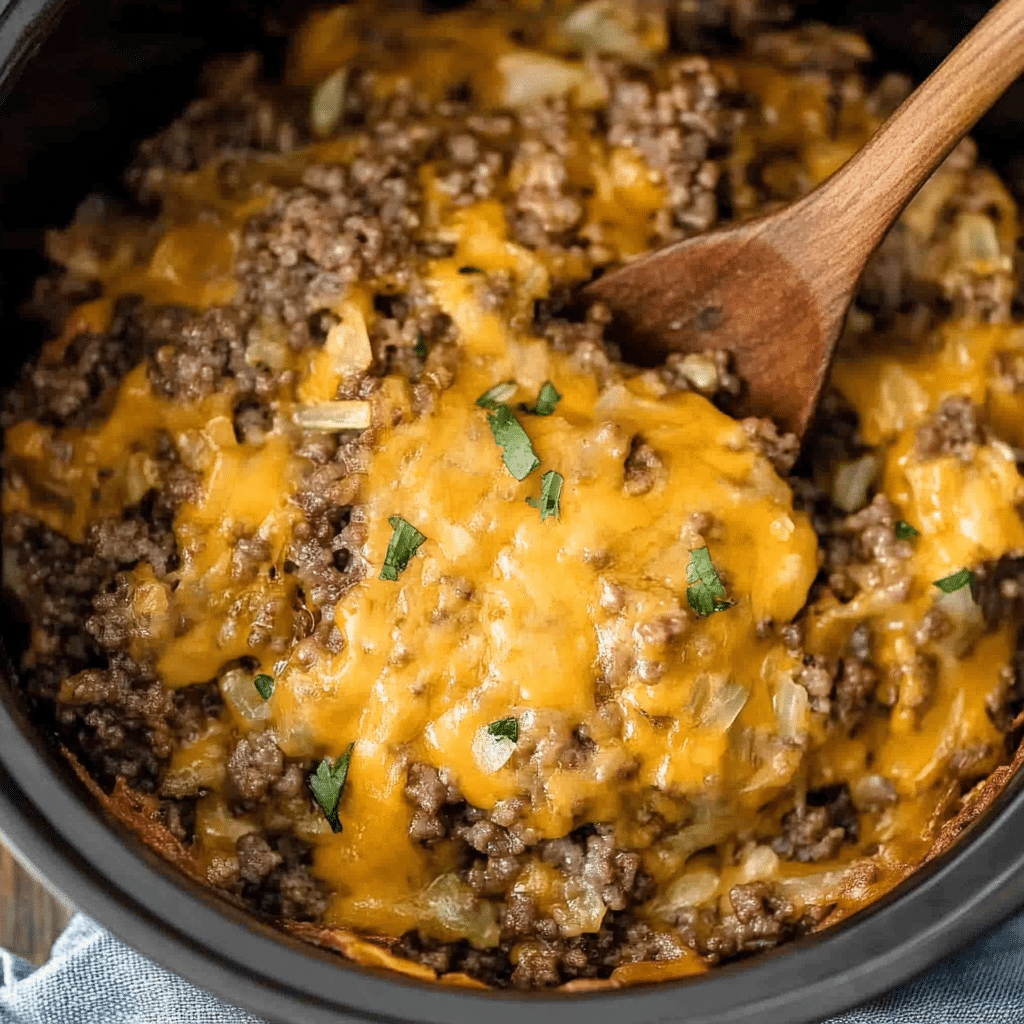 Slow Cooker Hamburger Hash