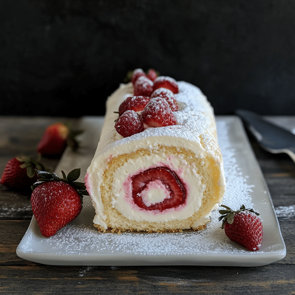 Strawberry Shortcake Cheesecake Rolls