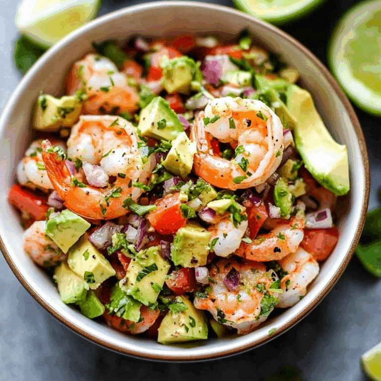 Zesty Lime Shrimp and Avocado Salad