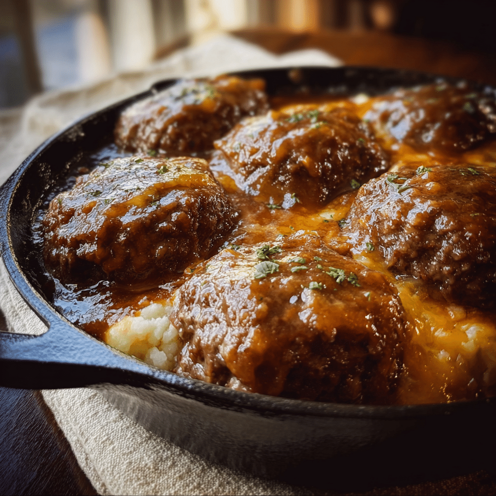 Amish Hamburger Steak Bake
