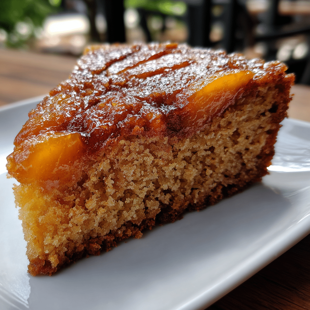 Brown Sugar Peach Cake