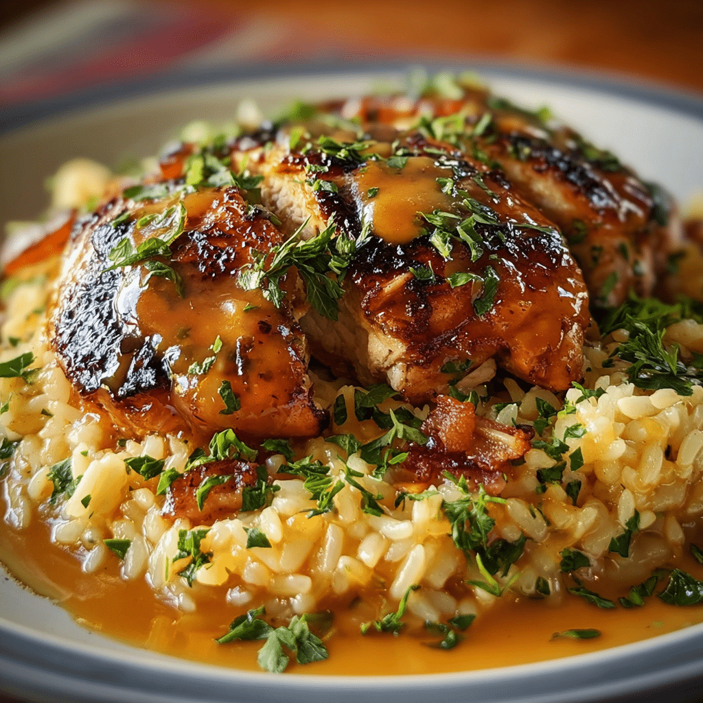 Smothered Chicken and Rice
