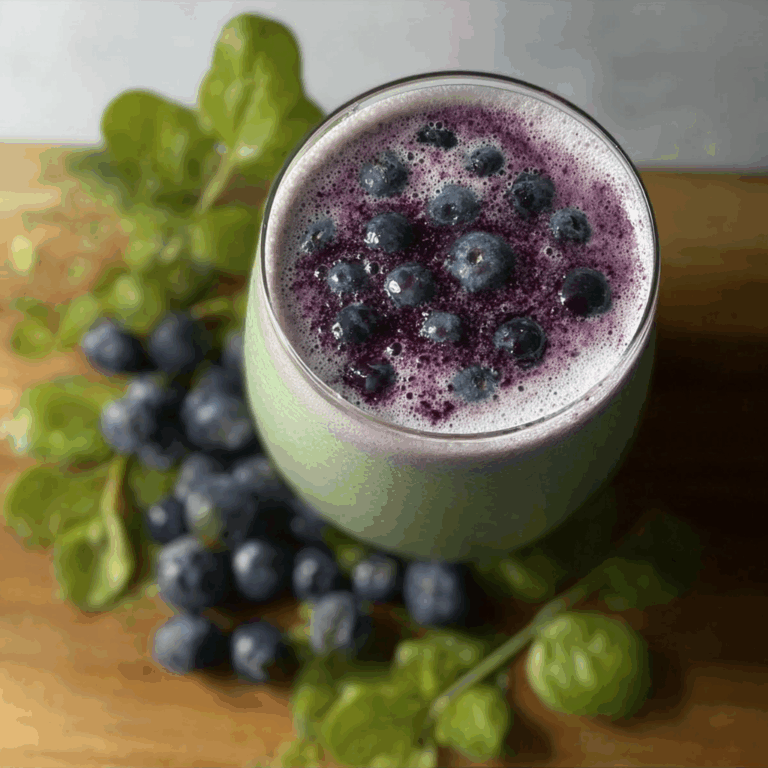 Blueberry Green Tea Smoothie