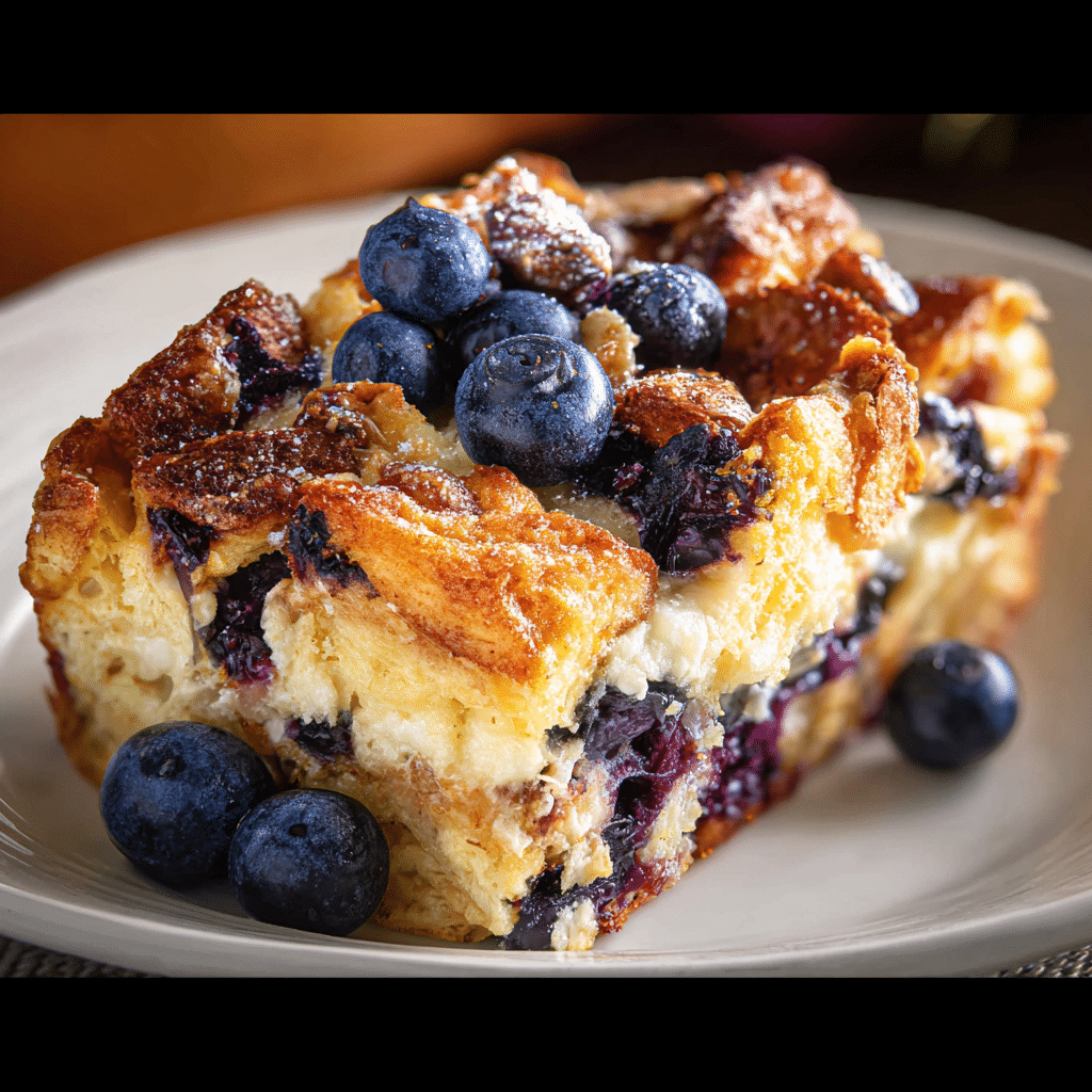 Blueberry Maple Breakfast Casserole