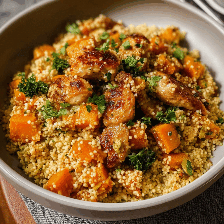 Butternut Squash Chicken Couscous