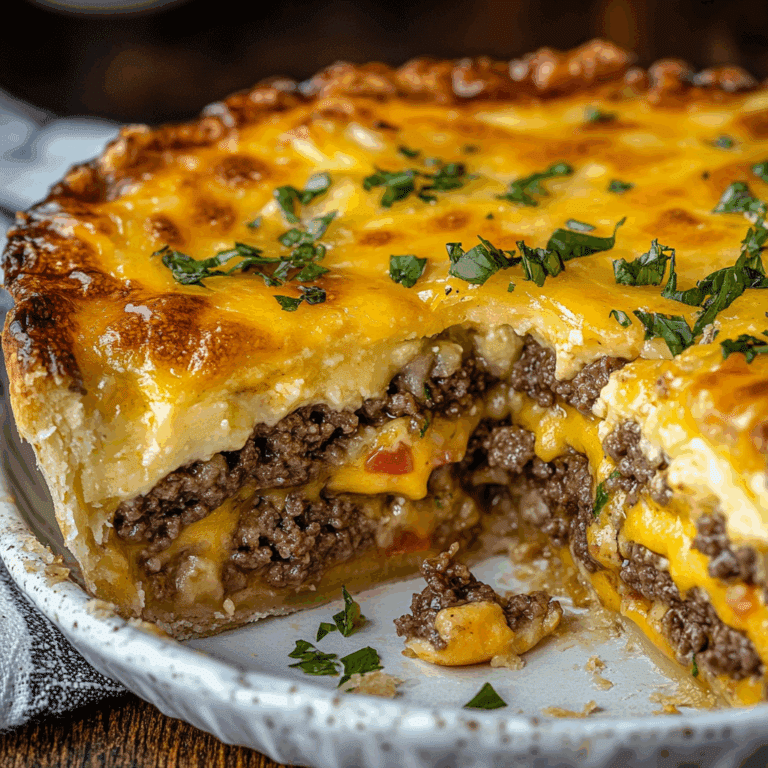 Impossible Cheeseburger Pie