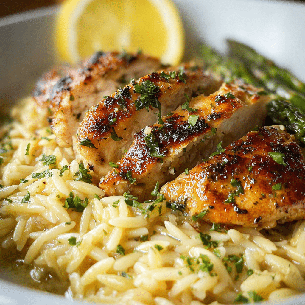 Lemon Chicken and Orzo