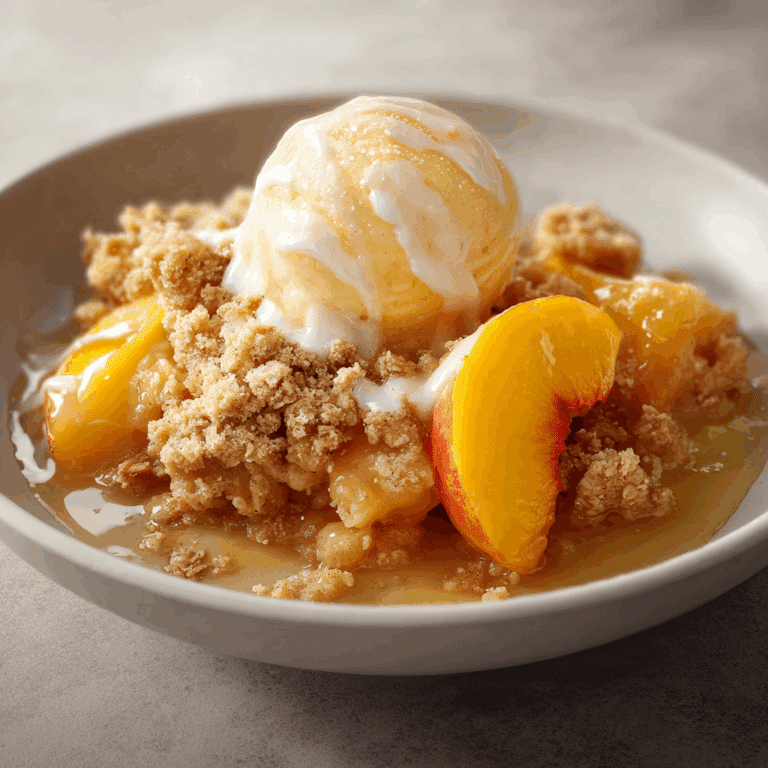 Peach Crumble