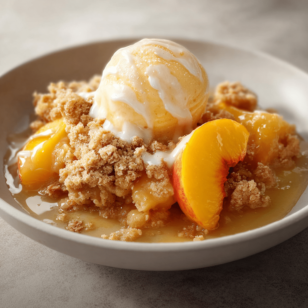 Peach Crumble