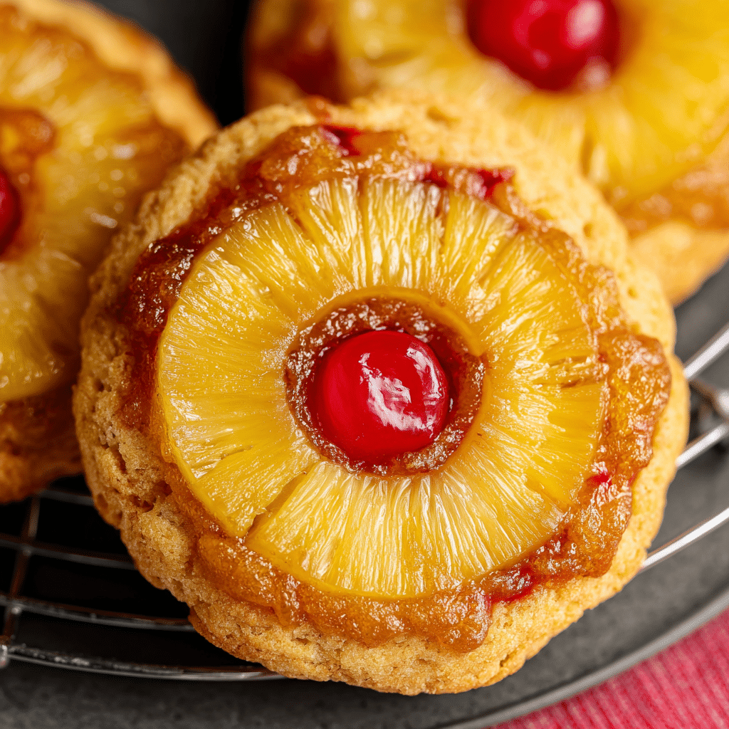 Pineapple Upside Down Cookies