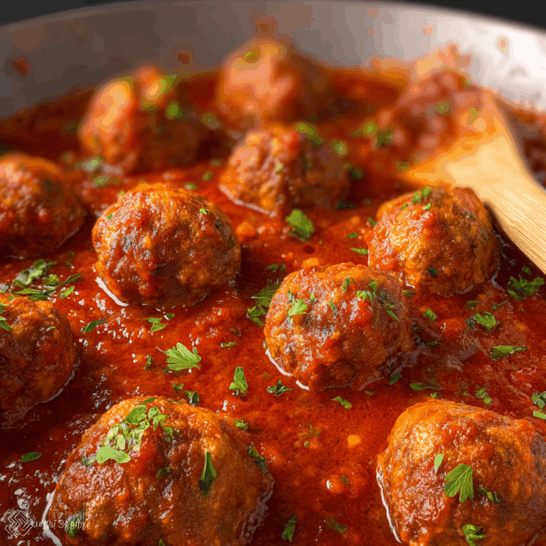 Porcupine Meatballs in Tomato Sauce