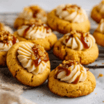 Pumpkin Cheesecake Thumbprint Cookies