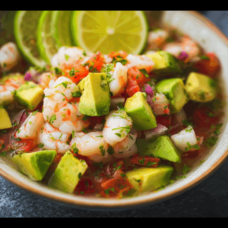 Shrimp Ceviche with Avocado & Fresh Citrus