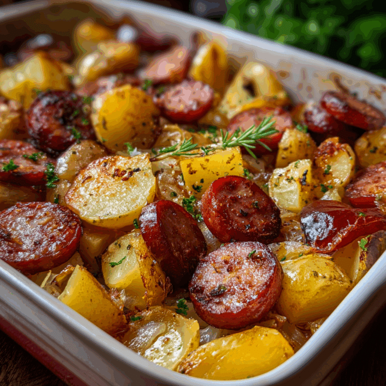Smoked Sausage & Potato Bake