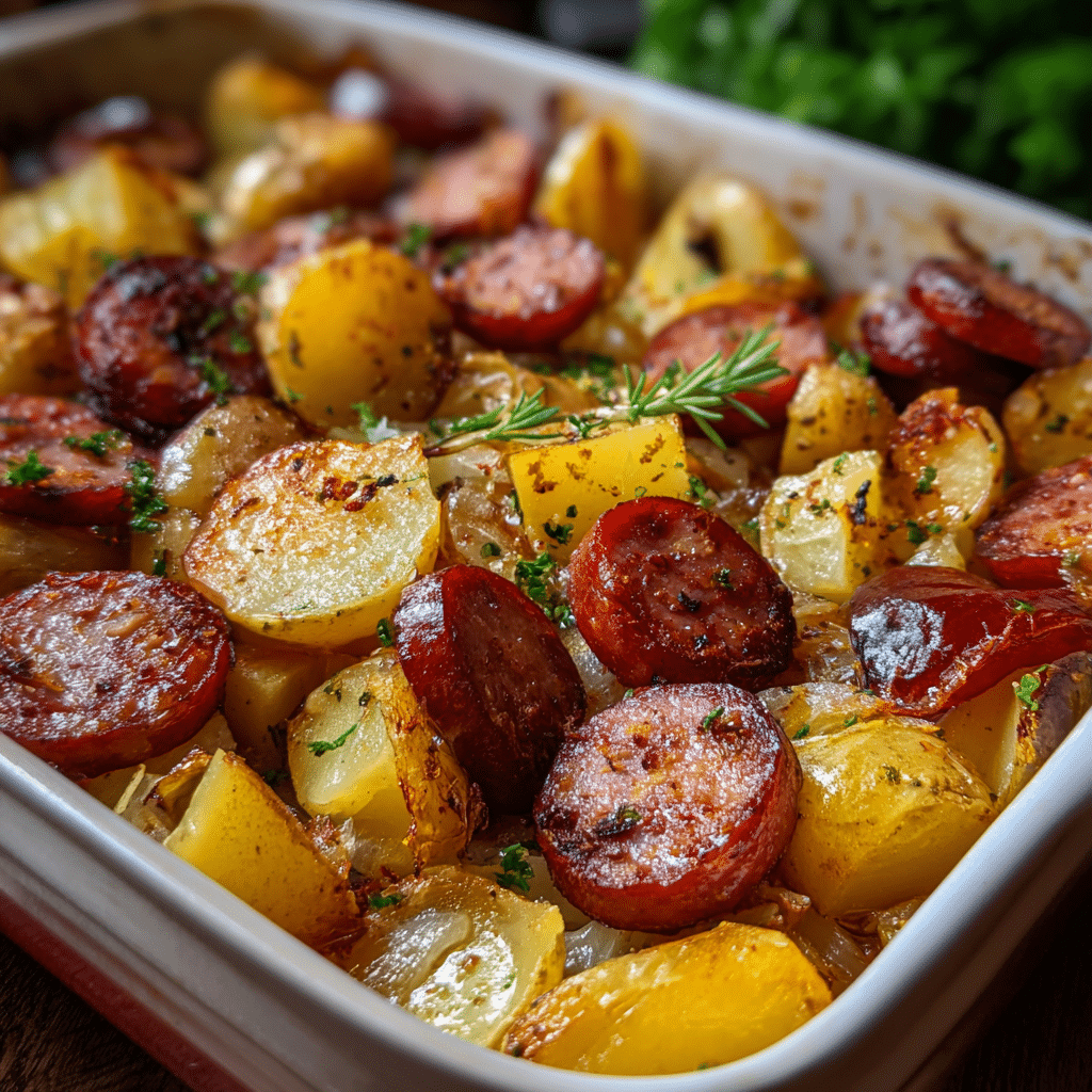Smoked Sausage & Potato Bake
