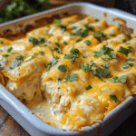 Sour Cream Chicken Enchilada Casserole
