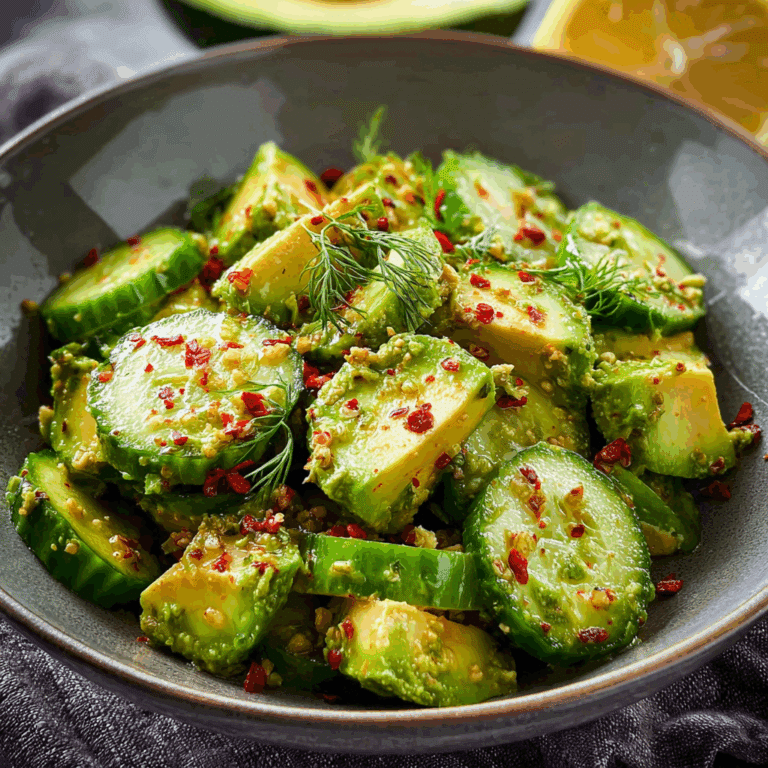 Spicy Cucumber Avocado Salad