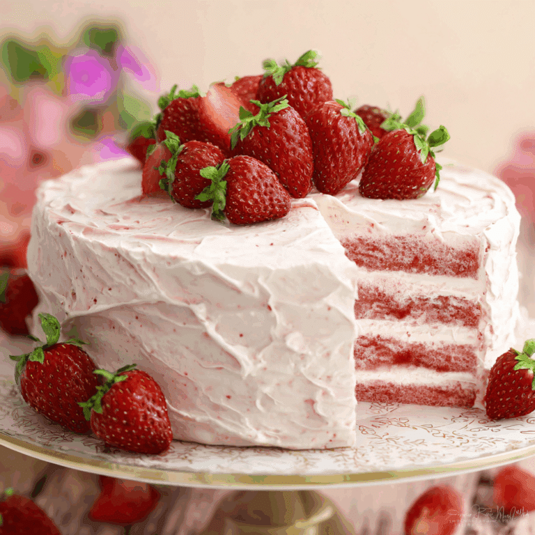Strawberry Dream Layer Cake with Cream Cheese Frosting