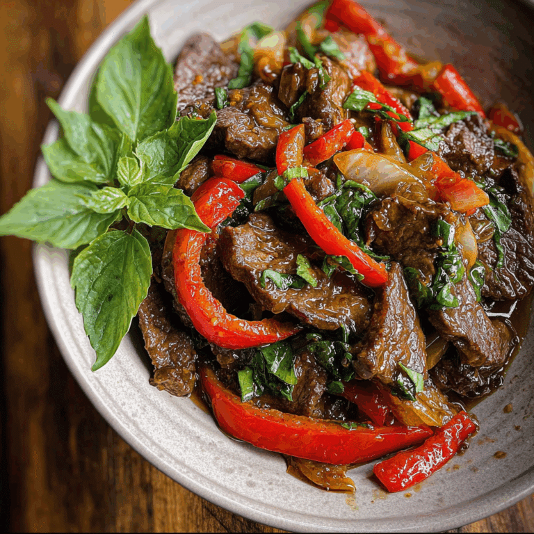 Thai Basil Beef Stir-Fry