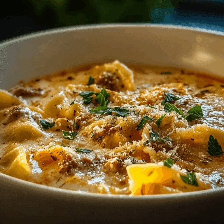 Alfredo Lasagna Soup