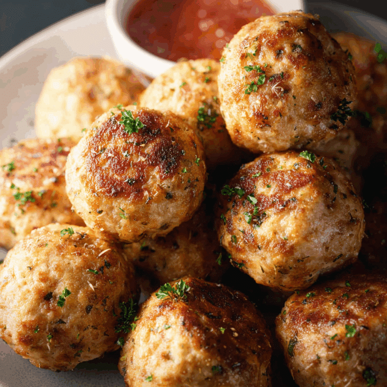 Baked Chicken Meatballs