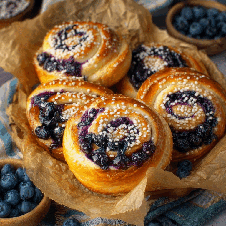 Blueberry Ricotta Sweet Buns