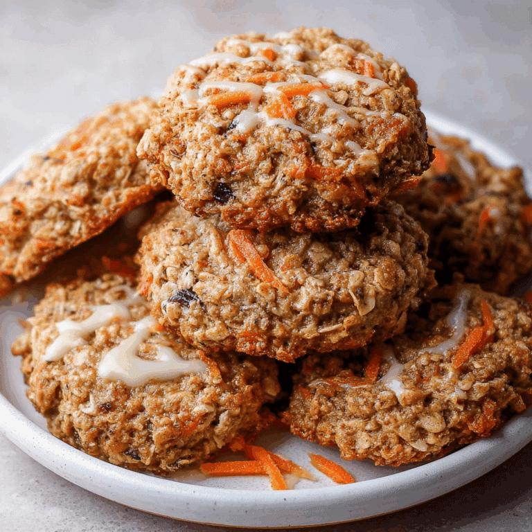 Carrot Cake Oatmeal Cookies