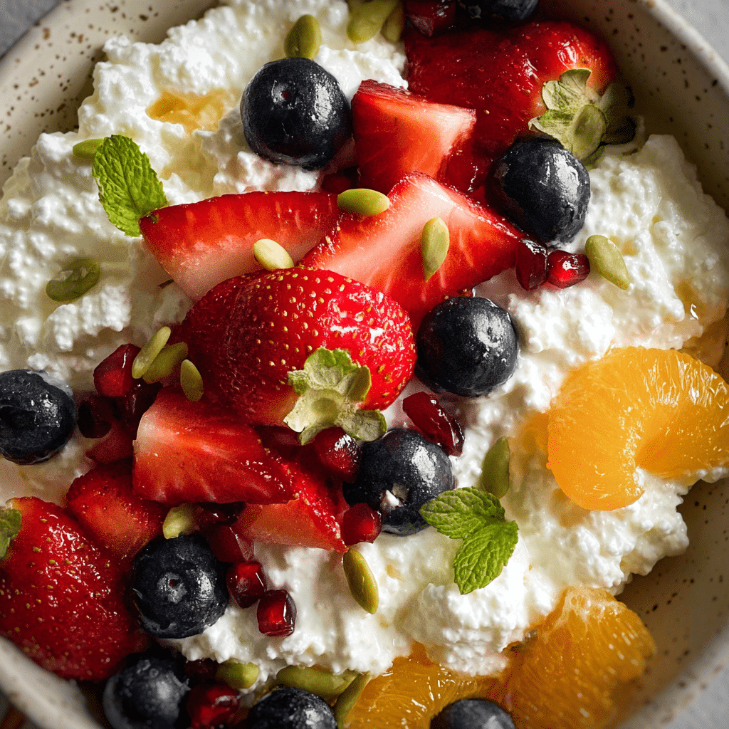 Cottage Cheese Fruit Bowls